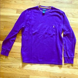 Purple Ralph Lauren Long Sleeve Sweater/Tshirt